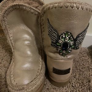Mou Eskimo Eagle Patch Booties